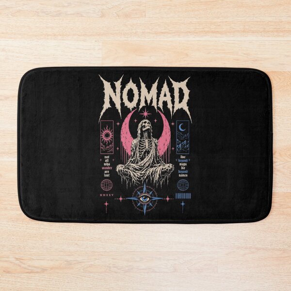 Item preview, Nomad Gothic Skeleton Moon Art designed and sold by Looming Lines.