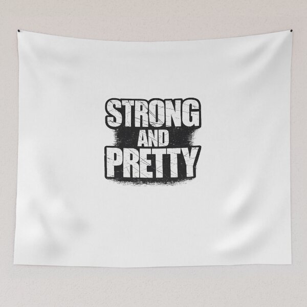 Item preview, Strong and Pretty - Funny Female Gym Workout designed and sold by Digistore1221.