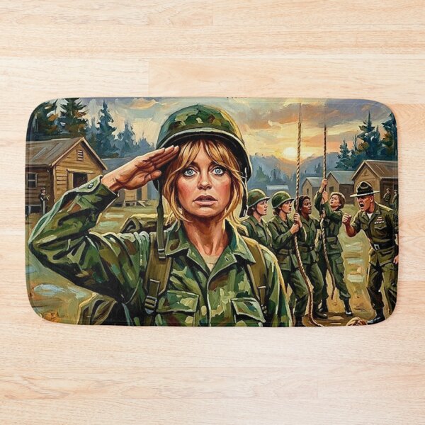 Item preview, Her Biggest Adventure Was Joining the Army – Private Benjamin Fine Art Print designed and sold by Art's Diner.