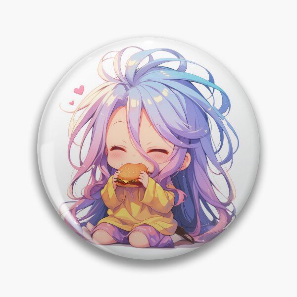 Item preview, Stephanie Dola No Game No Life Anime Girl Kawaii Chibi Burger Joyful Colorful designed and sold by earlobejerk.