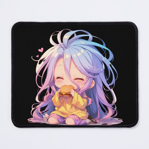 Item preview, Stephanie Dola No Game No Life Anime Girl Kawaii Chibi Burger Joyful Colorful designed and sold by earlobejerk.