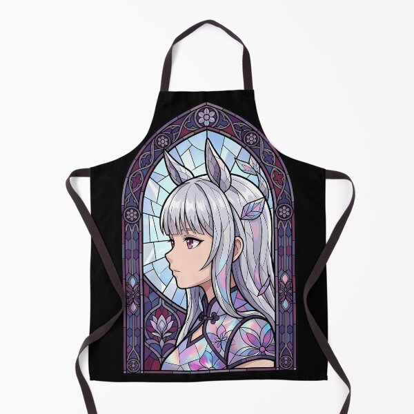 Item preview, Gold Ship Uma Musume Crystal Stained Glass Floral Profile designed and sold by mildaclairmo.