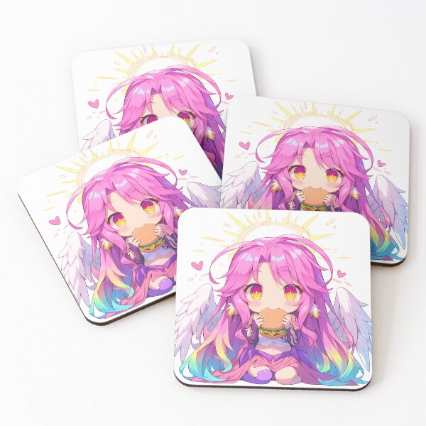 Item preview, Jibril No Game No Life Anime Girl Kawaii Chibi Burger Angelic Rainbow designed and sold by earlobejerk.