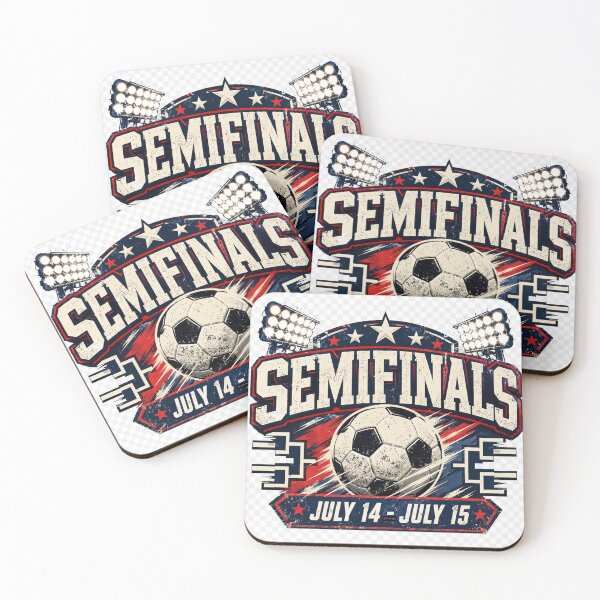 Item preview, Semifinals July 14–15 – Soccer Knockout Stage Design designed and sold by MySheetMusicArt.