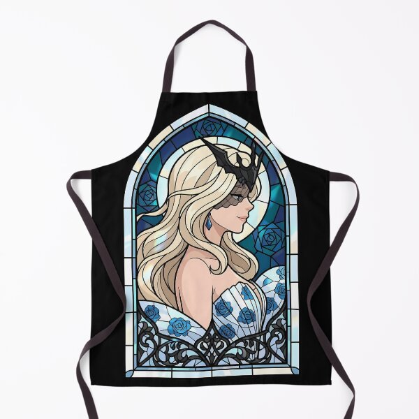 Item preview, Signora Genshin Impact Elegant Blue Rose Stained Glass designed and sold by mildaclairmo.