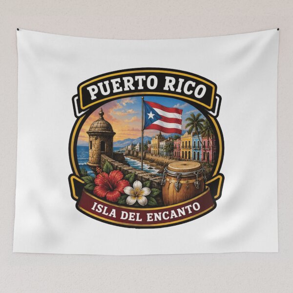 Item preview, Puerto Rico – Island of Caribbean Spirit designed and sold by GnuArt.