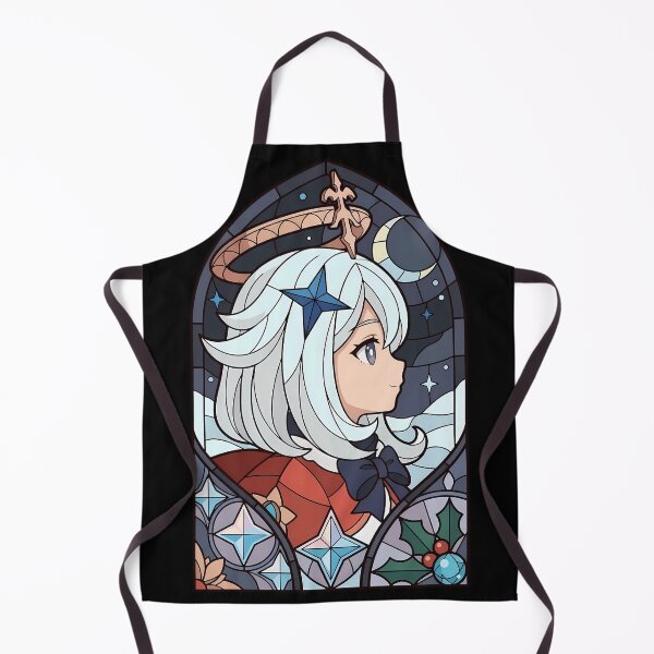 Item preview, Vitral lindo iluminado por la luna de Paimon Genshin Impact designed and sold by mildaclairmo.