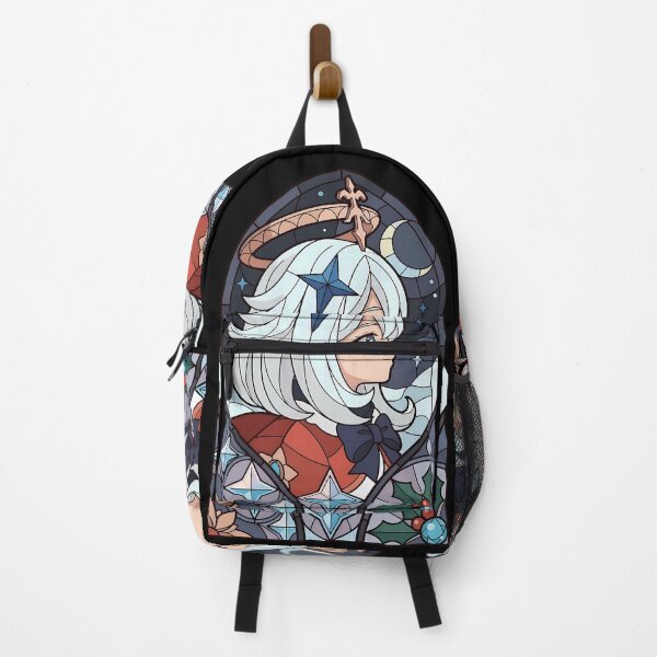 Item preview, Paimon Genshin Impact Cute Moonlit Stained Glass designed and sold by mildaclairmo.