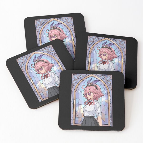Item preview, Dori Genshin Impact Stained Glass Pink Hair Merchant Vibes designed and sold by mildaclairmo.