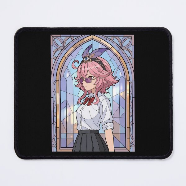 Item preview, Dori Genshin Impact Stained Glass Pink Hair Merchant Vibes designed and sold by mildaclairmo.