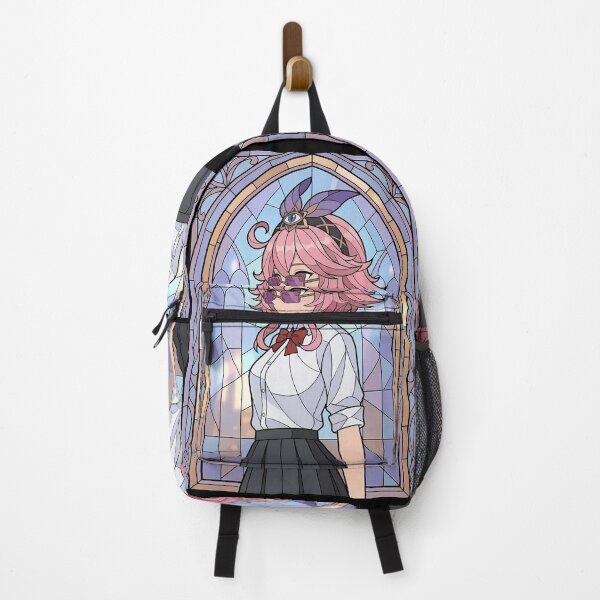 Item preview, Dori Genshin Impact Stained Glass Pink Hair Merchant Vibes designed and sold by mildaclairmo.