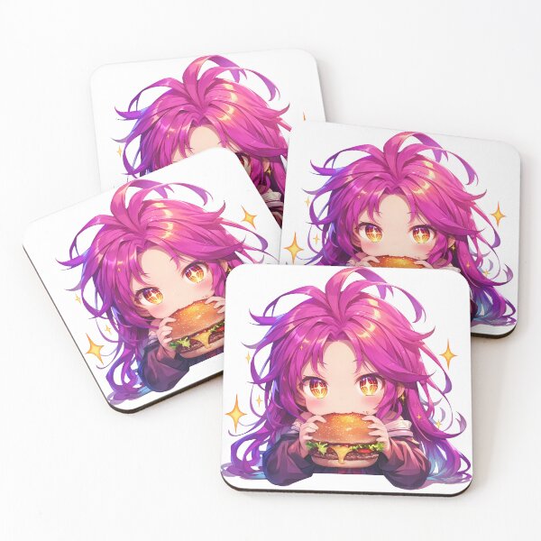 Item preview, Schwi Dola No Game No Life Anime Girl Kawaii Chibi Burger Cyber Glow designed and sold by earlobejerk.