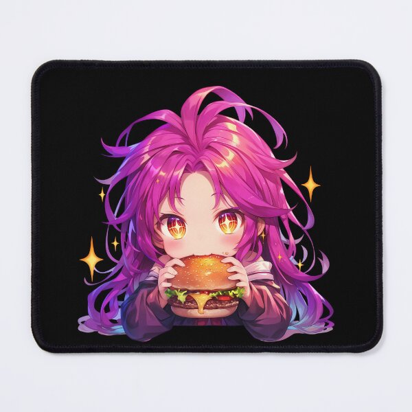 Item preview, Schwi Dola No Game No Life Anime Girl Kawaii Chibi Burger Cyber Glow designed and sold by earlobejerk.