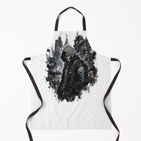 Item preview, Cyberpunk Masked Rogue Urban Dystopia Blue designed and sold by Artmares.