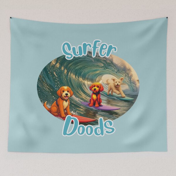Item preview, Surfer Doods (oval) designed and sold by Doodles Down South.