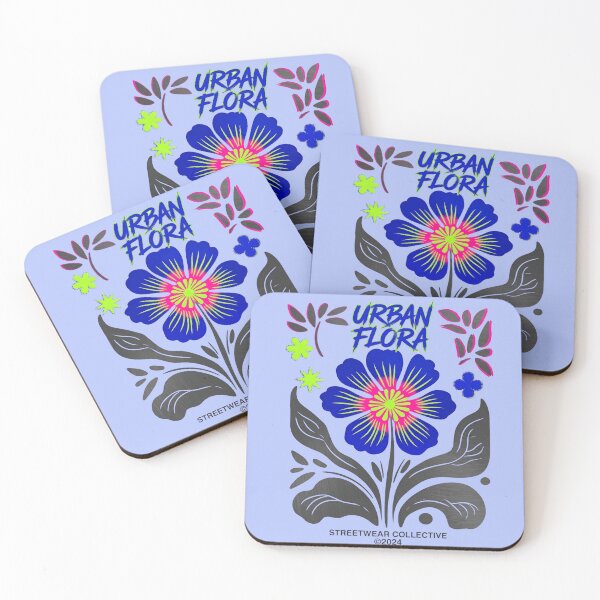 Item preview, Urban Flora Streetwear Graphic - Neon Botanical Art designed and sold by digitalbob60.
