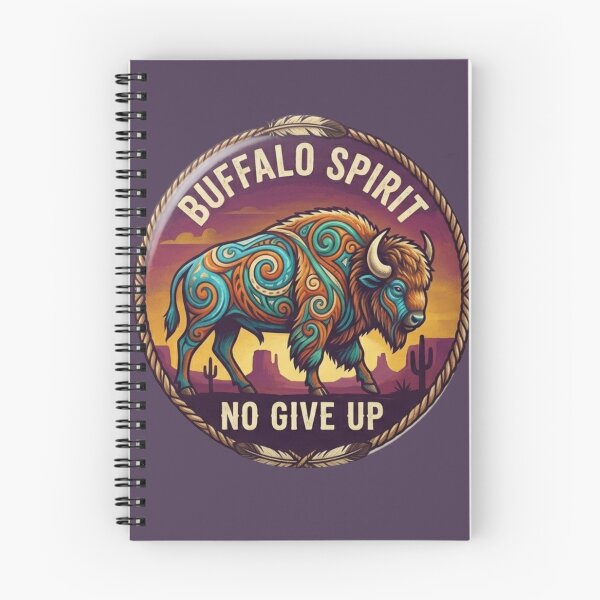 Item preview, Buffalo Spirit – No Give Up Native American Style Emblem Spirit of the buffalo designed and sold by Sergio1106.