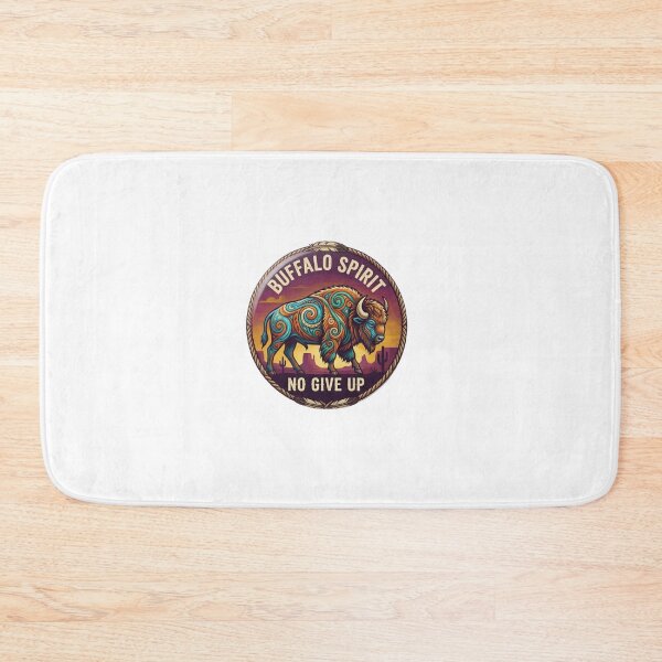 Item preview, Buffalo Spirit – No Give Up Native American Style Emblem Spirit of the buffalo designed and sold by Sergio1106.