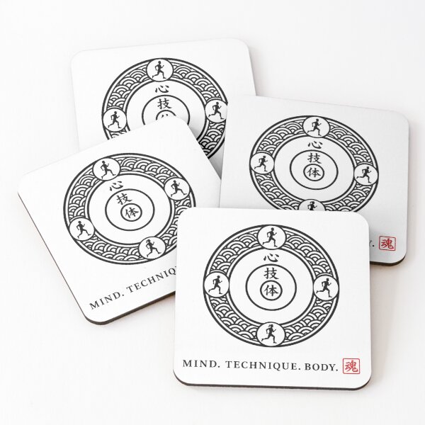 Item preview, Shingitai Mind Technique Body  Japanese Runner Crest Sticker Art designed and sold by Locker39.