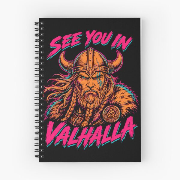 Item preview, See You in Valhalla Neon Viking Warrior designed and sold by Victor Shadehorn.
