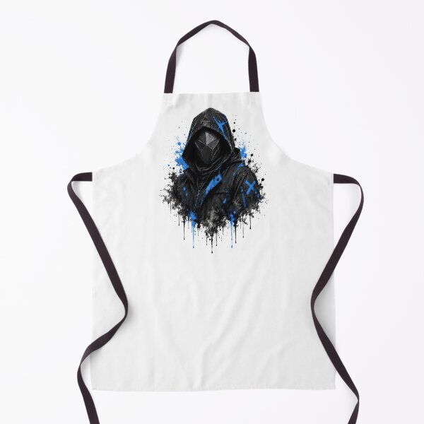 Item preview, Cyberpunk Hooded Mask Blue Streetwear Rogue designed and sold by Artmares.
