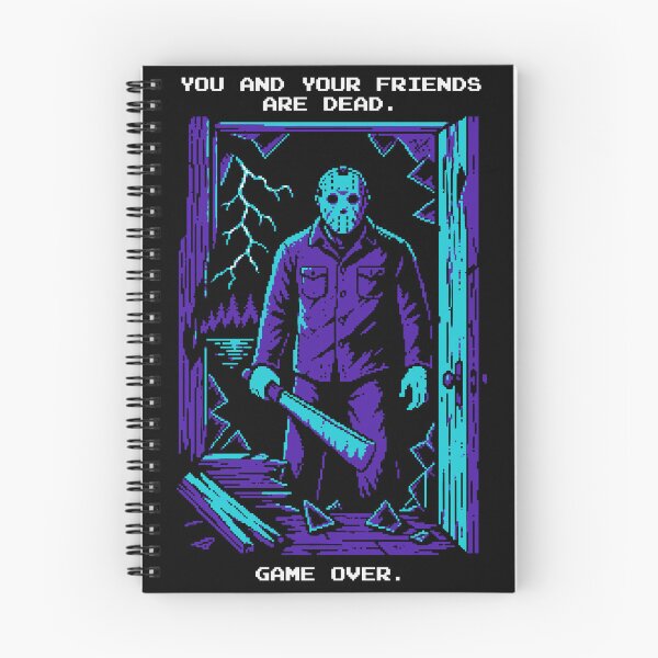 Item preview, YOU AND YOUR FRIENDS ARE DEAD. GAME OVER. Retro Horror NES FRIDAY THE 13th Video Game Pixel Fan Art designed and sold by TobinHood.