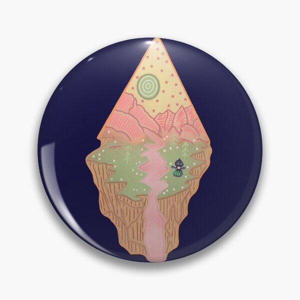Item preview, Flatwoods Monster Landscape Whimsical Cryptid Otherworld Scene designed and sold by Whimsy Moth .