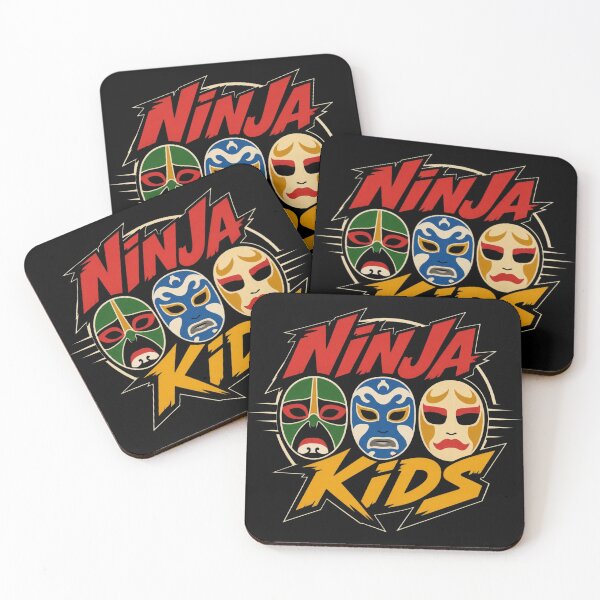 Item preview, Ninja Kids Logo Action Masks Retro Style designed and sold by killem667.