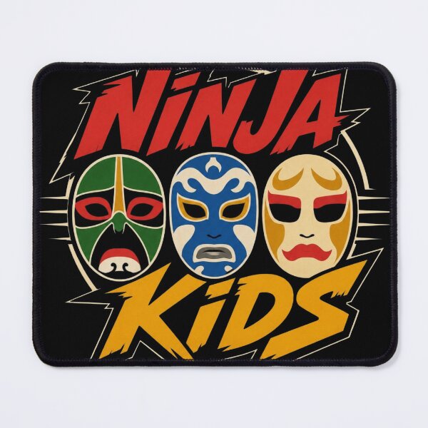 Item preview, Ninja Kids Logo Action Masks Retro Style designed and sold by killem667.