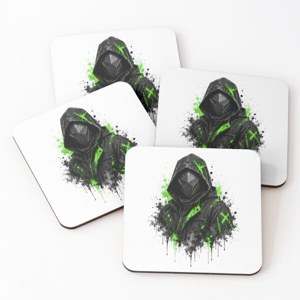 Item preview, Cyberpunk Hooded Mask Neon Green Rogue designed and sold by Artmares.