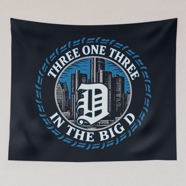 Item preview, Three One Three 313 in the Big D - Detroit - Michigan - Lions designed and sold by krewyork.