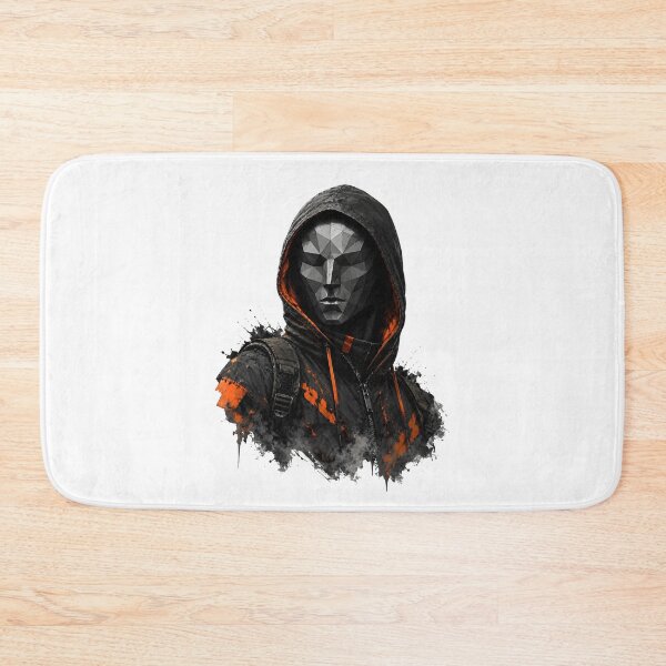 Item preview, Cyberpunk Hooded Mask Faceted Orange Rogue designed and sold by Artmares.