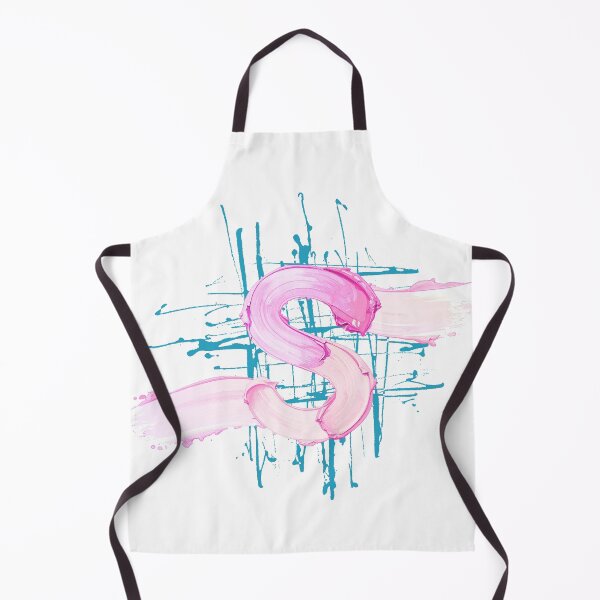 Item preview, Letter S Pink Brushstroke Urban Graffiti Art designed and sold by rich-moda.