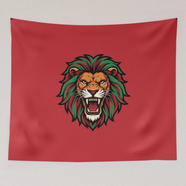 Item preview, Morocco Soccer Lion - Moroccan Football Fan 2026 Emblem designed and sold by NewDesignFR.