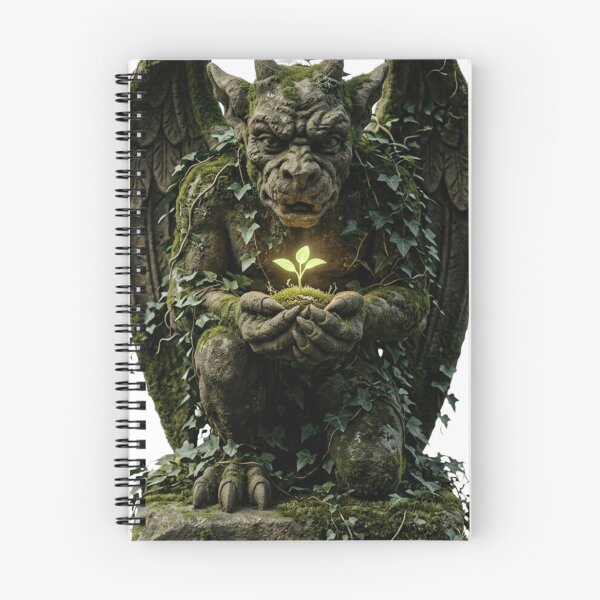 Item preview, Overgrown Botanical Gargoyle - Dark Academia Guardian designed and sold by Retro Mood Co.