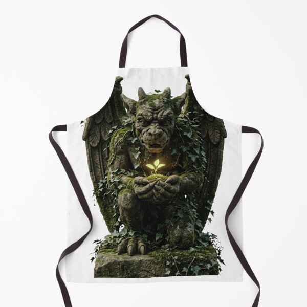Item preview, Overgrown Botanical Gargoyle - Dark Academia Guardian designed and sold by Retro Mood Co.
