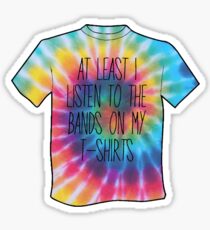 Band T-Shirts Tie-Die Shade Sticker