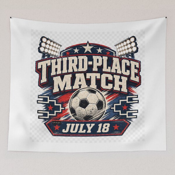 Item preview, Third-Place Match July 18 – Soccer Knockout Stage Design designed and sold by MySheetMusicArt.