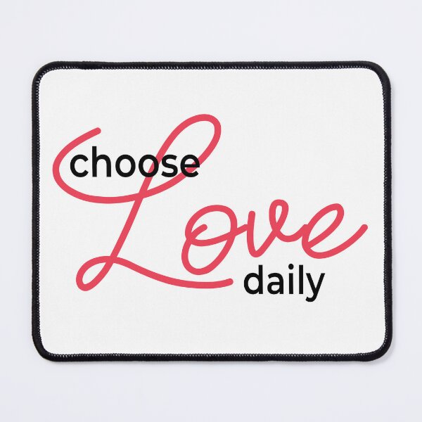 Item preview, Choose Love Daily – Christian Quote designed and sold by Verse & Vibes.