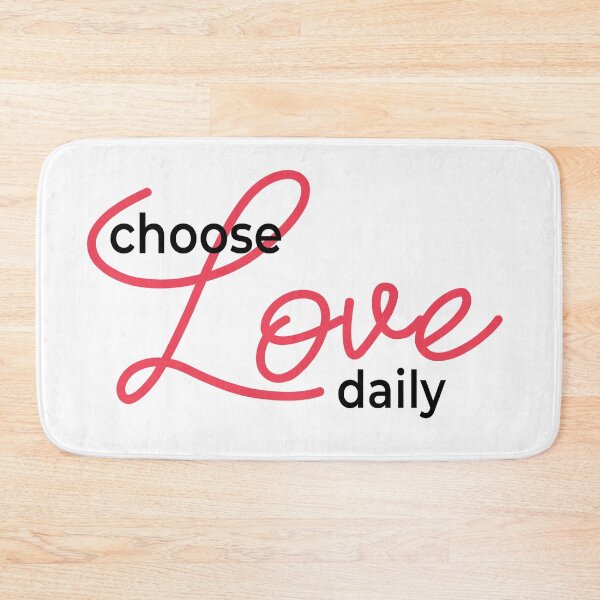Item preview, Choose Love Daily – Christian Quote designed and sold by Verse & Vibes.