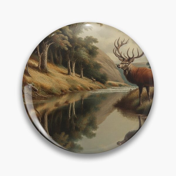 Item preview, THE STAG & HIS REFLECTION designed and sold by Eutrope d'Orange.
