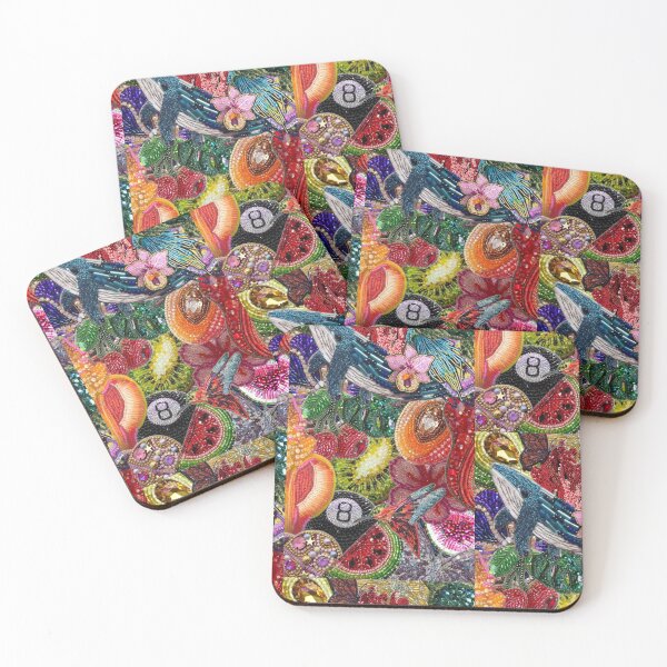 Item preview, Rainbow Beaded Collage designed and sold by Collage Gallery.