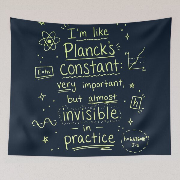 Item preview, Planck's Constant Quote Art designed and sold by Javier Narváez Solarte.