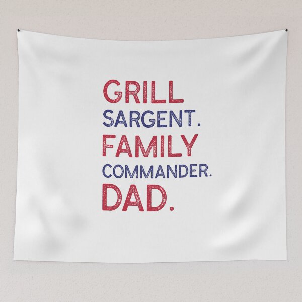 Item preview, Grill Sargent Family Commander Dad Father's Day T-Shirt designed and sold by Mosidrip.