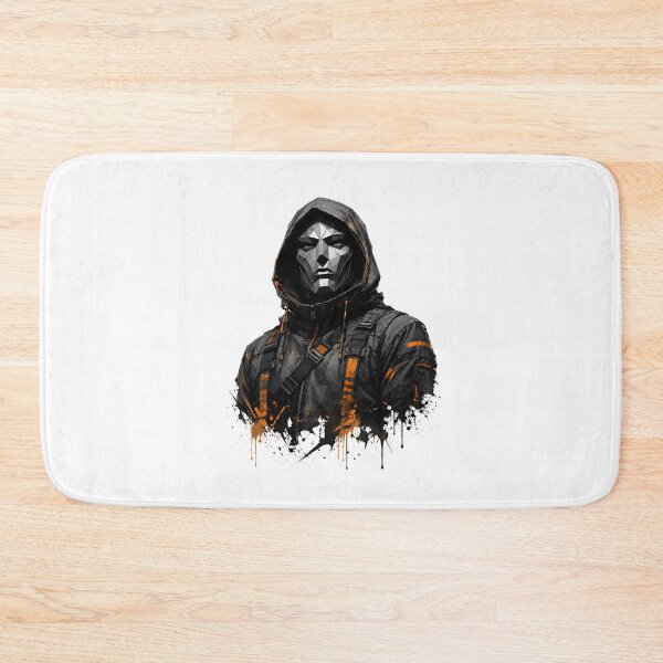 Item preview, Cyberpunk Hooded Masked Rogue Facets Orange designed and sold by Artmares.