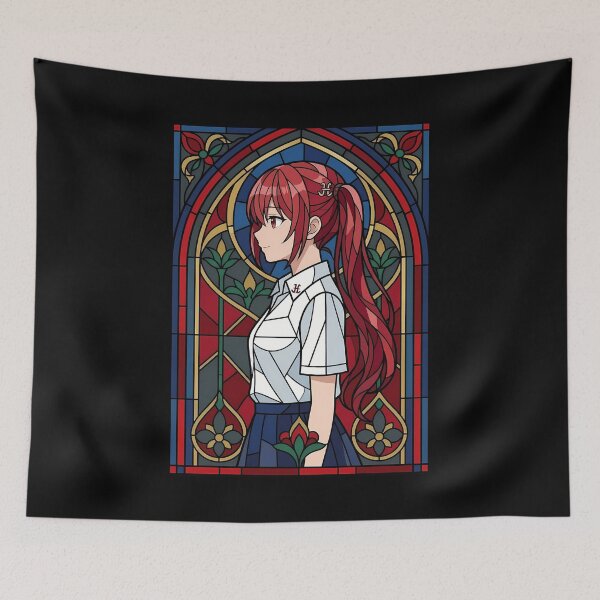 Item preview, Remi Ayasaki Horimiya Rose Stained Glass Portrait designed and sold by mildaclairmo.