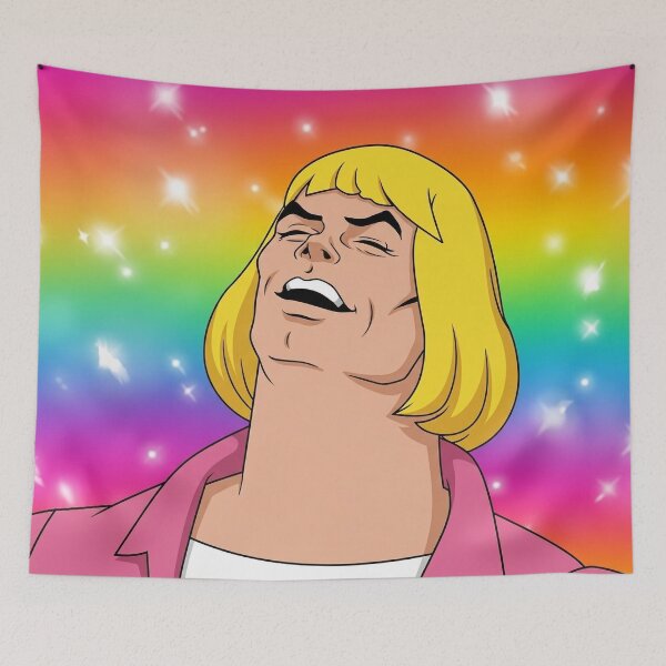 Item preview, Hey Ya Ya - What's Going On? Prince Adam Hey What's Going On Viral Rainbow He-Man MOTU Meme designed and sold by TobinHood.