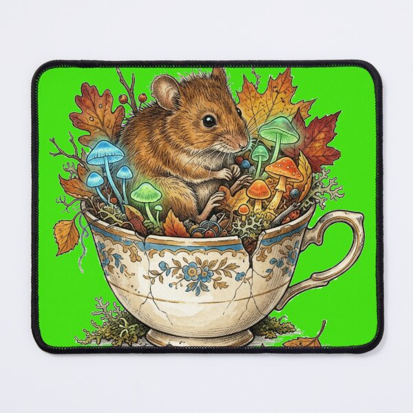 Item preview, Mildly Feral Mushroom Hoarder Mouse - Goblincore Chaos designed and sold by Retro Mood Co.