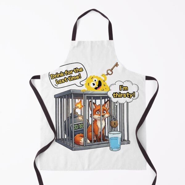 Item preview, Funny Fox In Cage Time Bomb Cartoon Graphic designed and sold by rich-moda.