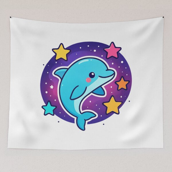 Item preview, Follow Your Dreams Dolphin - Space Adventure Sticker designed and sold by foryouandyours.